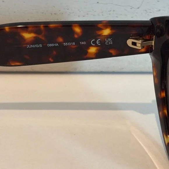 NWOT Kate Spade Juni/G/S Tortoise Cat Eye Sunglasses w/ Case - Picture 4 of 7